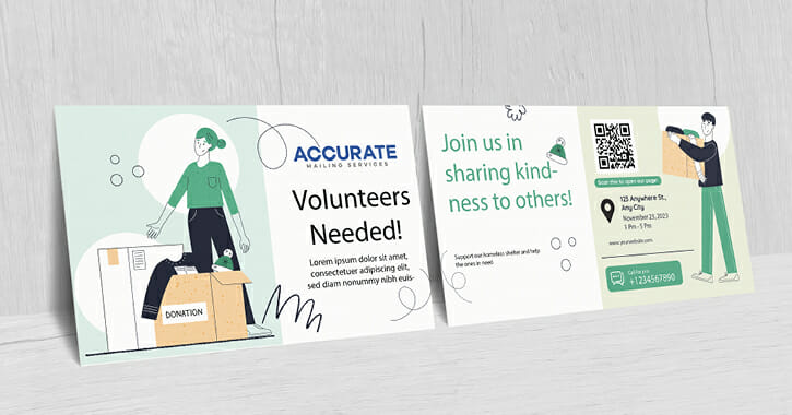 direct mail for nonprofits postcards