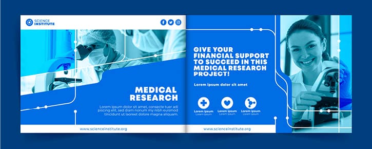 Medical Research brochure example