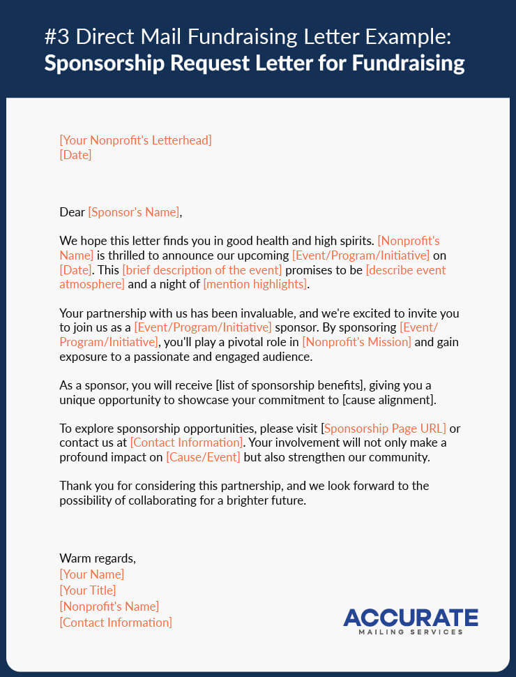 Fundraising Sponsorship Letter Sample