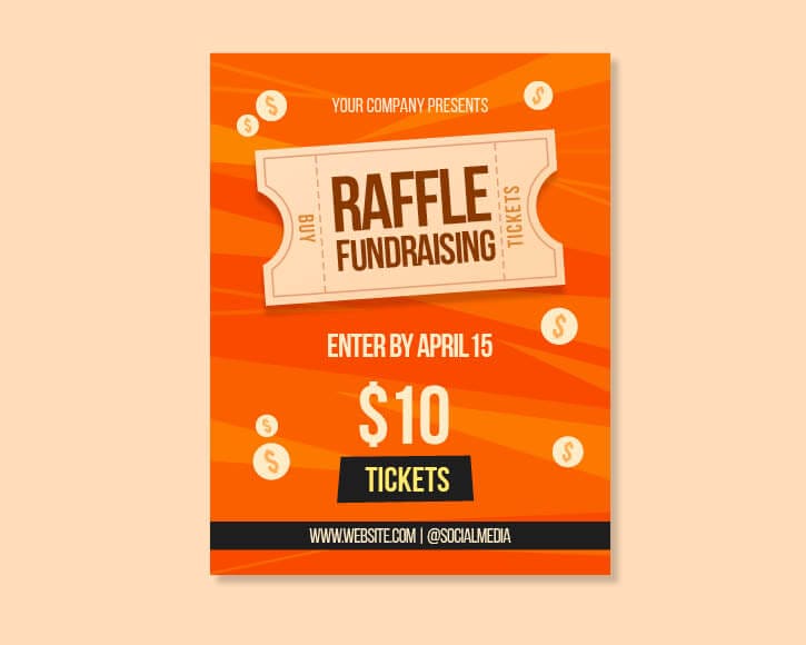 fundraiser flyer example: Ticket flyer